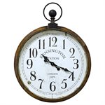 Kensington Station Pocket Watch Style Wall Clock