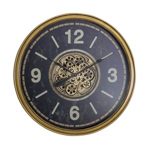 Aged Gold Gear Clock
