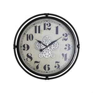 Industrial Bronze Gear Clock