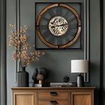 Iron Framed Gear Clock