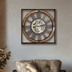 Iron Framed Gear Clock