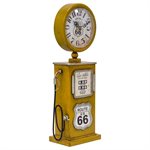Route 66 Yellow Table Top Clock