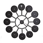 Multi-Colored Bubble Wall Clock