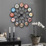 Multi-Colored Bubble Wall Clock