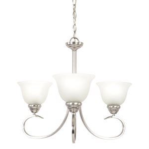 Ribbon Falls Collection Three Lights Chandelier