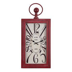 Wavin' Red Wall Clock