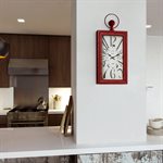 Wavin' Red Wall Clock