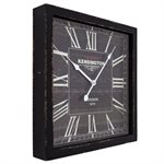 Square Wooden Wall Clock