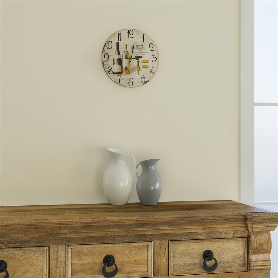 Circular Wooden Wall Clock
