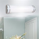 3 Light Flourescent in Brushed Nickel Finish