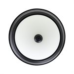 2 Light Flush Mount in Flat Black Finish