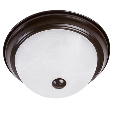 2 Light Flush Mount in Oil Rubbed Bronze Finish