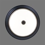 2 Light Flushmount in Flat Black