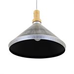 1 Light Pendant in Rolled Steel Finish