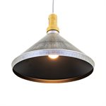 1 Light Pendant in Rolled Steel Finish