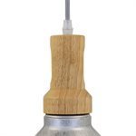 1 Light Pendant in Rolled Steel Finish