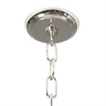 5 Light Orb Chandelier in Satin Nickel