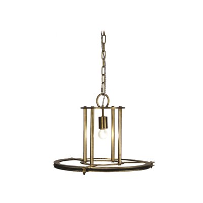 1 Light Pendant in Antique Brass Finish 1 Light Pendant in Antique Brass Finish
