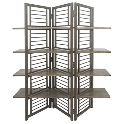 Folding Floor Screen w / Shelves