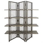 Folding Floor Screen w / Shelves
